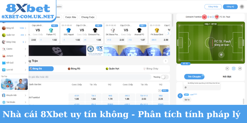 Nhà cái 8Xbet uy tín không