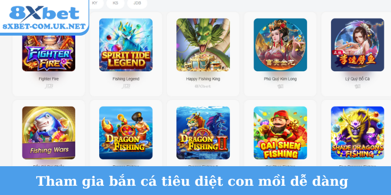 Tham gia bắn cá tiêu diệt con mồi dễ dàng